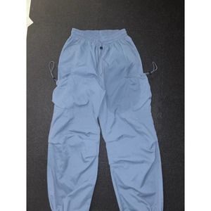 Blue parachute/cargo pants